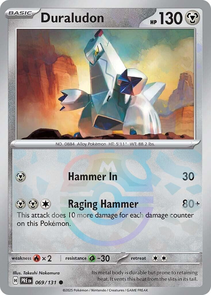 Image for Duraludon (Master Ball Pattern) (069/131) [SV: Prismatic Evolutions] - Pokemon