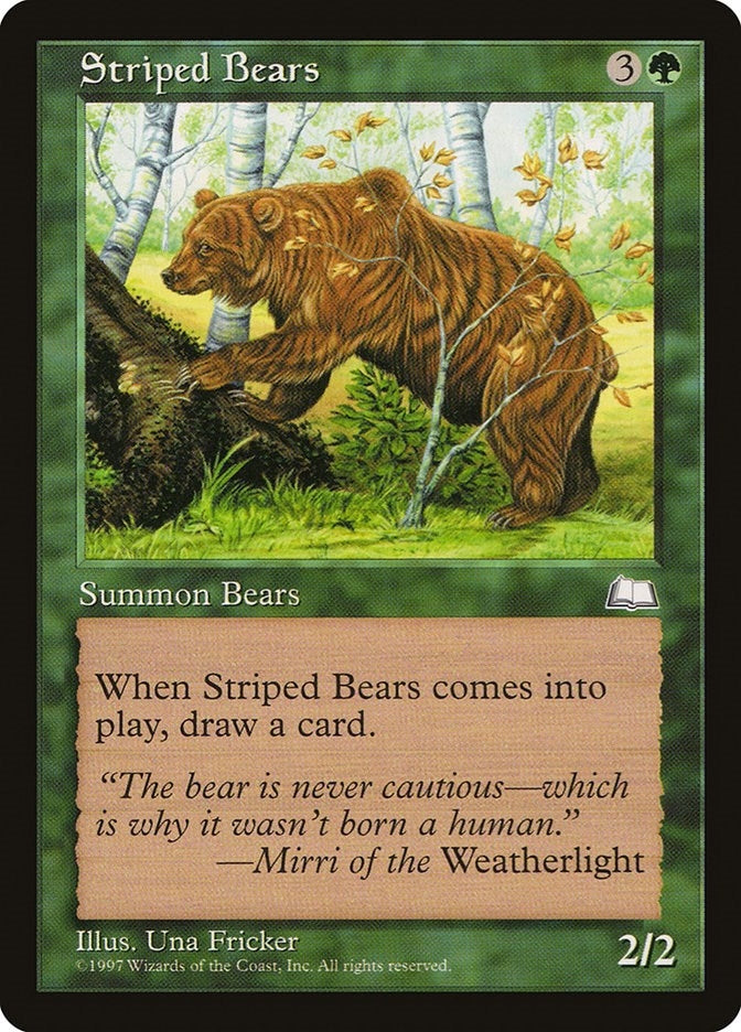 Image for Striped Bears [Weatherlight] - Magic: The Gathering