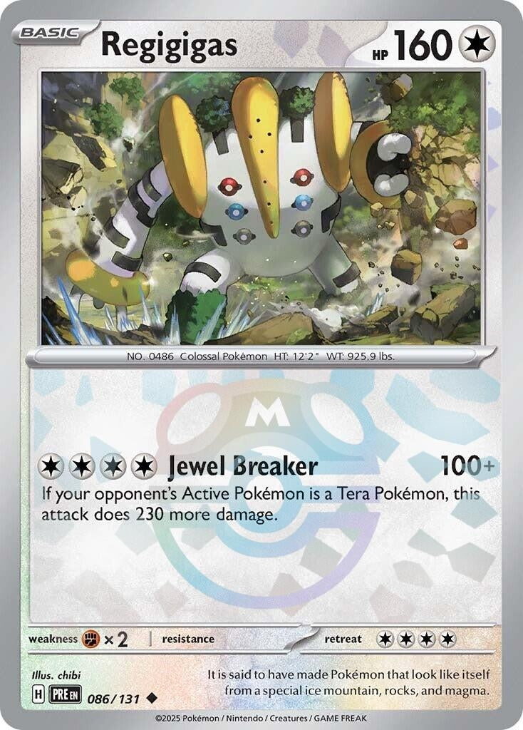 Image for Regigigas (Master Ball Pattern) (086/131) [SV: Prismatic Evolutions] - Pokemon