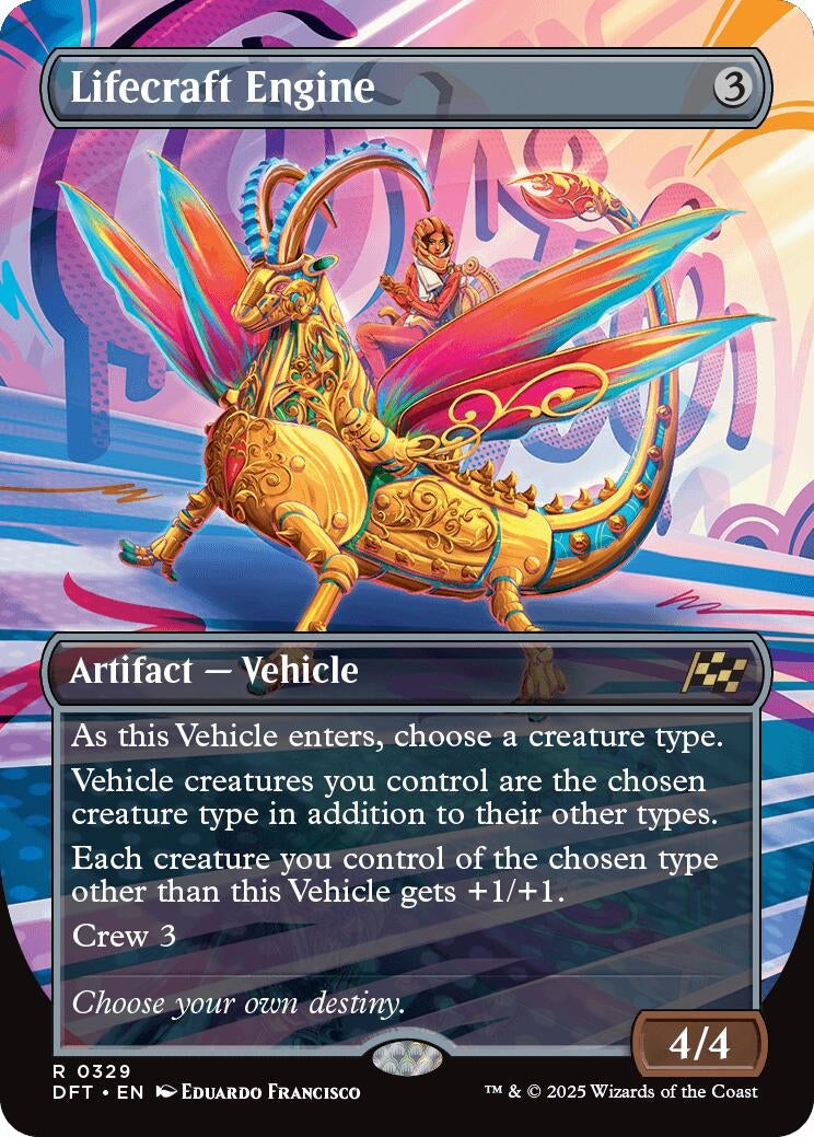 Image for Lifecraft Engine (Borderless) (329) [Aetherdrift] - Magic: The Gathering