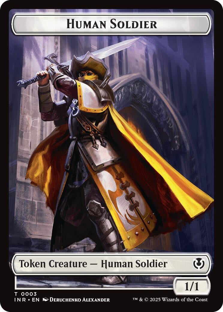 Image for Human Soldier (0003) // Clue Double-Sided Token (3 // 22) [Innistrad Remastered] - Magic: The Gathering