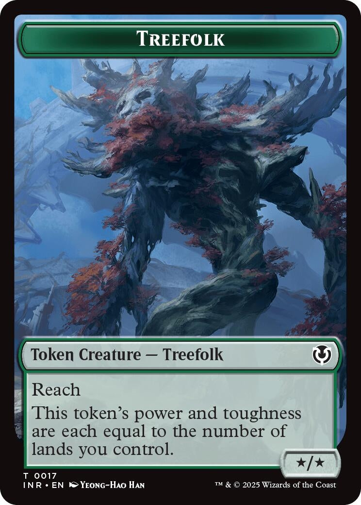 Image for Treefolk // Emblem - Wrenn and Seven Double-Sided Token (17 // 27) [Innistrad Remastered] - Magic: The Gathering