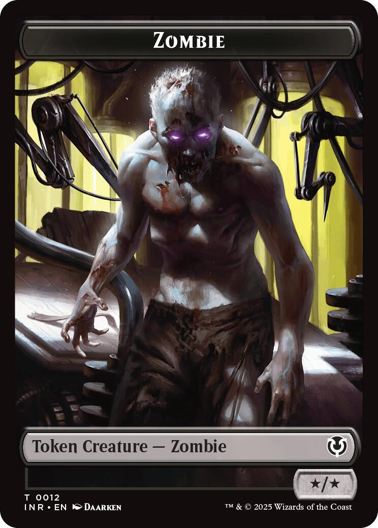 Image for Zombie (0011) // Zombie (0012) Double-Sided Token (11 // 12) [Innistrad Remastered] - Magic: The Gathering