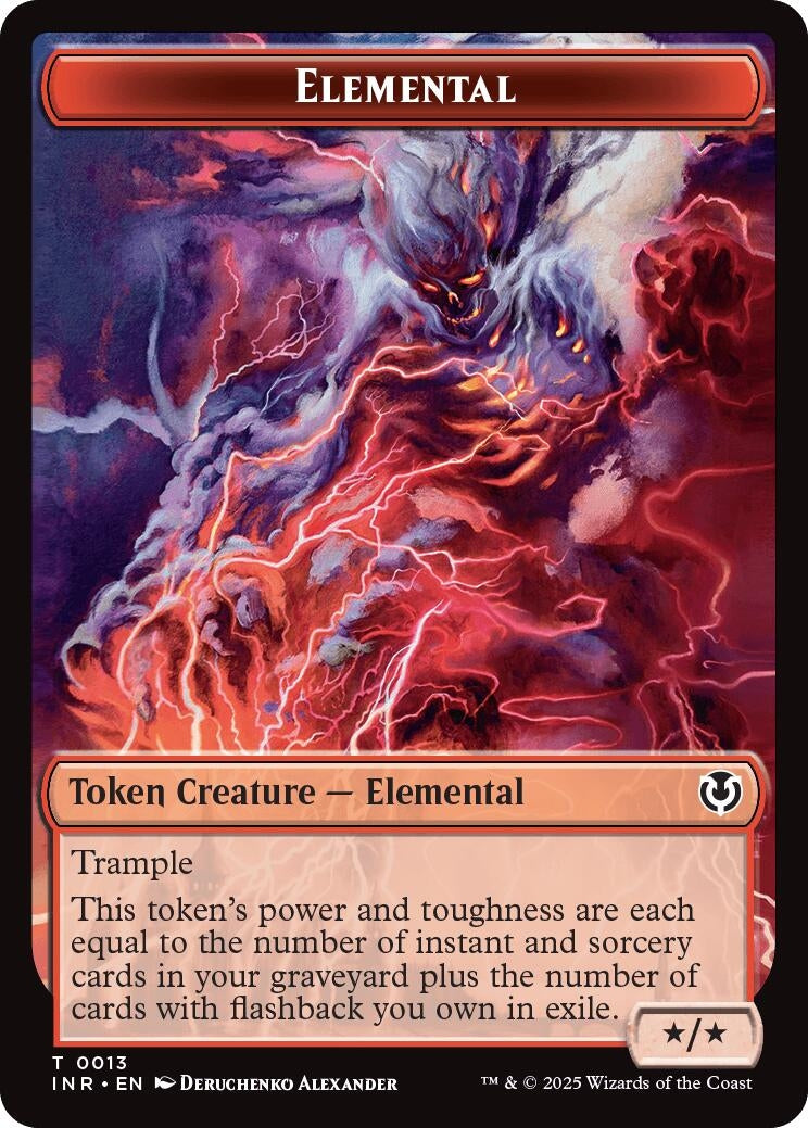 Image for Elemental // Human (0014) Double-Sided Token (13 // 14) [Innistrad Remastered] - Magic: The Gathering
