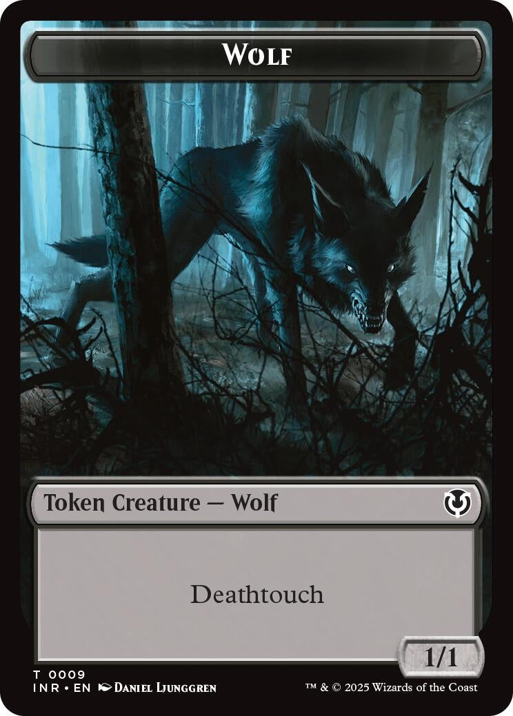 Image for Wolf (0009) // Wolf (0018) Double-Sided Token (9 // 18) [Innistrad Remastered] - Magic: The Gathering