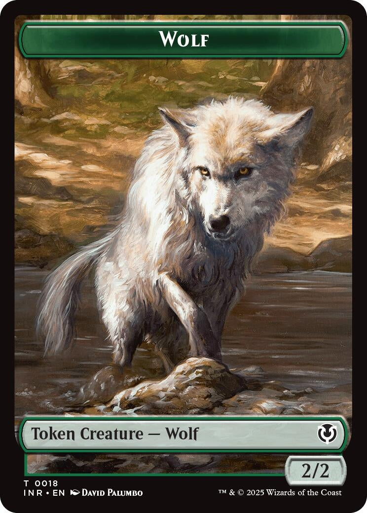 Image for Wolf (0018) // Emblem - Arlinn, Embraced by the Moon Double-Sided Token (18 // 23) [Innistrad Remastered] - Magic: The Gathering