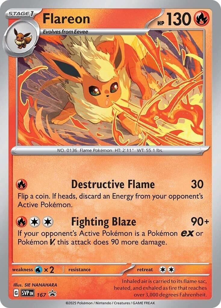 Image for Flareon - 167 (Cosmos Holo) (167) [SV: Scarlet & Violet Promo Cards] - Pokemon