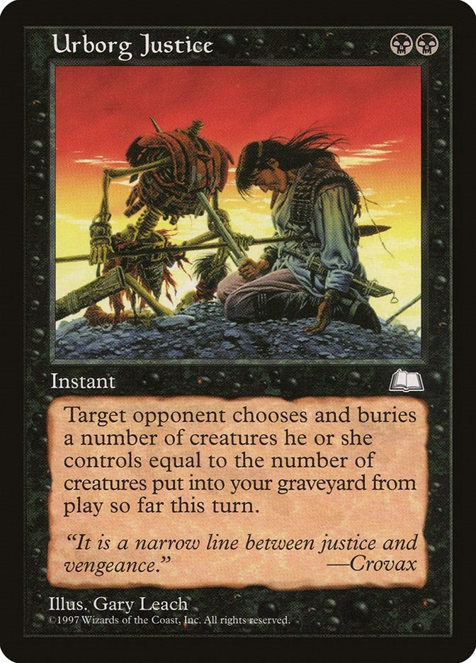 Image for Urborg Justice [Weatherlight] - Magic: The Gathering