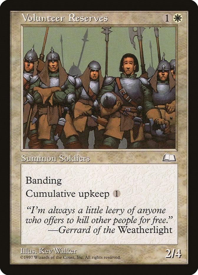 Image for Volunteer Reserves [Weatherlight] - Magic: The Gathering