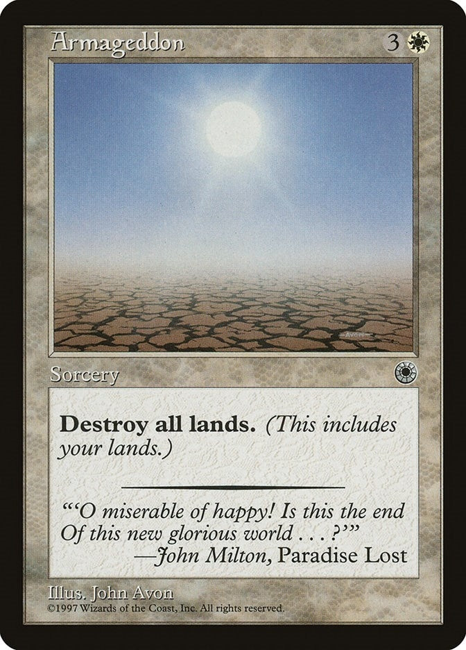 Image for Armageddon [Portal] - Magic: The Gathering
