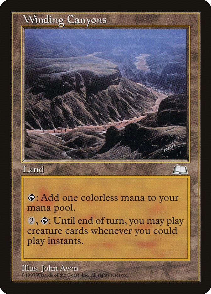 Image for Winding Canyons [Weatherlight] - Magic: The Gathering