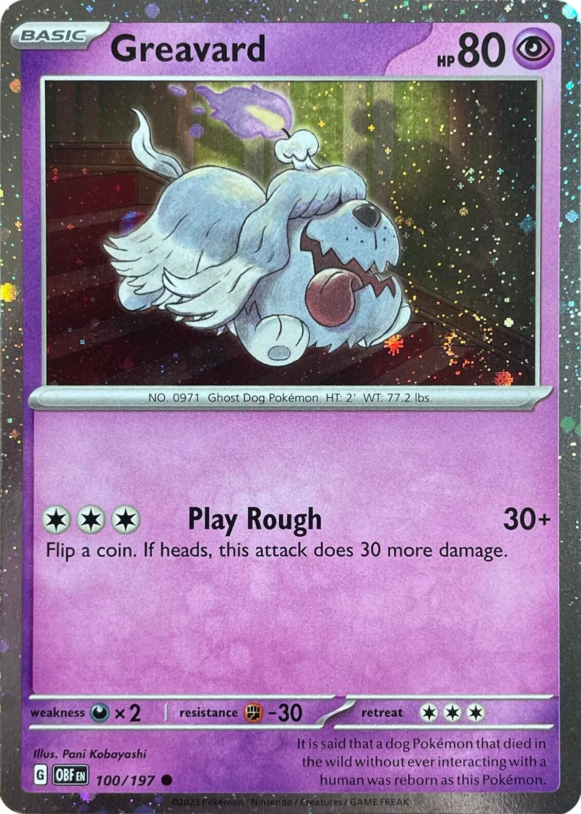 Image for Greavard - 100/197 (Cosmos Holo) (100/197) [Deck Exclusives] - Pokemon