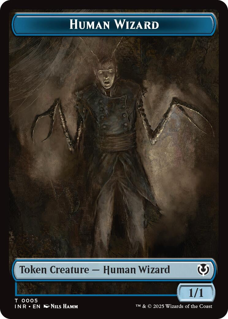 Human Wizard // Emblem - Jace, Unraveler of Secrets Double-Sided Token (5 // 25) [Innistrad Remastered Tokens]