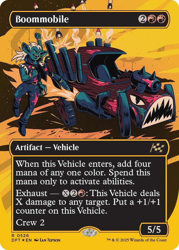 Image for Boommobile (Borderless) (First-Place Foil) (526) [Aetherdrift] - Magic: The Gathering
