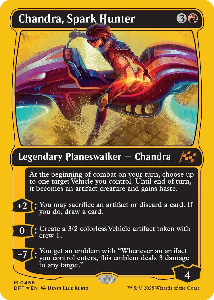 Image for Chandra, Spark Hunter (First-Place Foil) (456) [Aetherdrift] - Magic: The Gathering