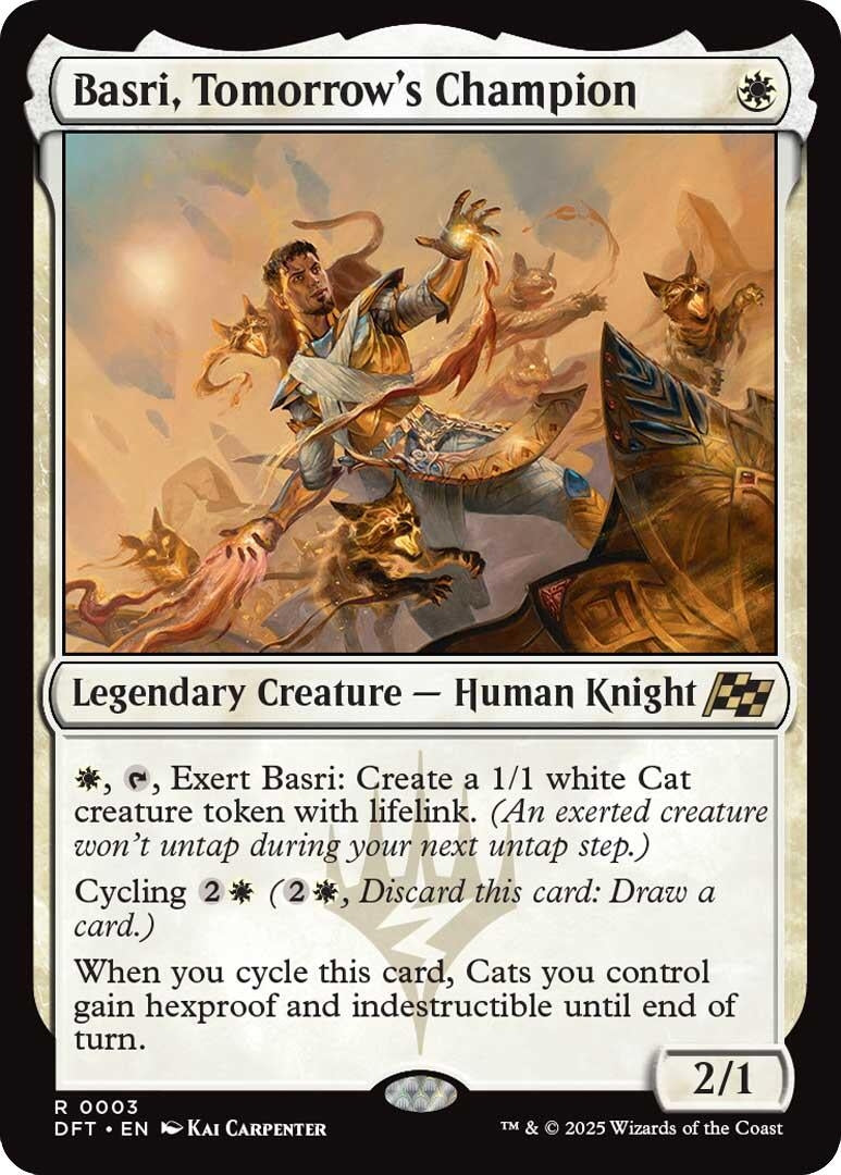 Image for Basri, Tomorrow's Champion (3) [Aetherdrift] - Magic: The Gathering