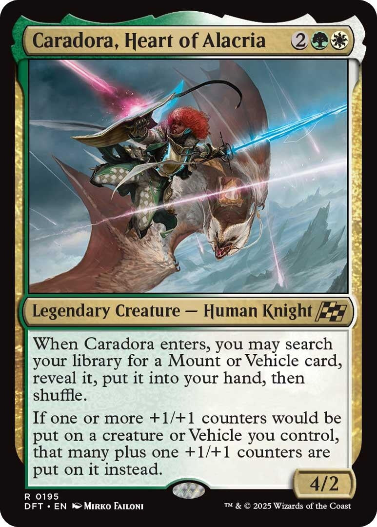 Image for Caradora, Heart of Alacria (195) [Aetherdrift] - Magic: The Gathering