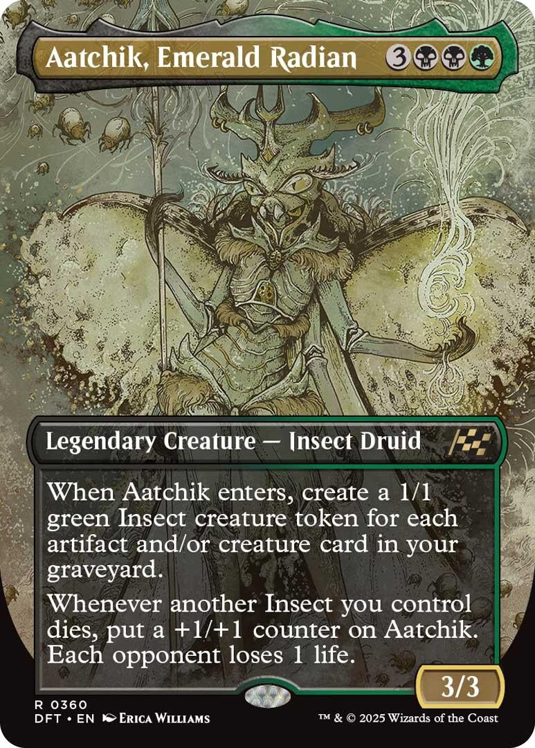 Image for Aatchik, Emerald Radian (Borderless) (360) [Aetherdrift] - Magic: The Gathering