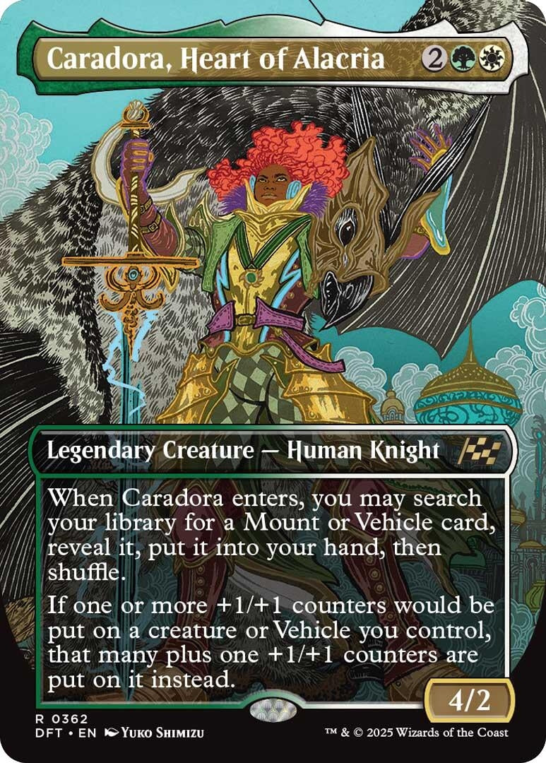 Image for Caradora, Heart of Alacria (Borderless) (362) [Aetherdrift] - Magic: The Gathering