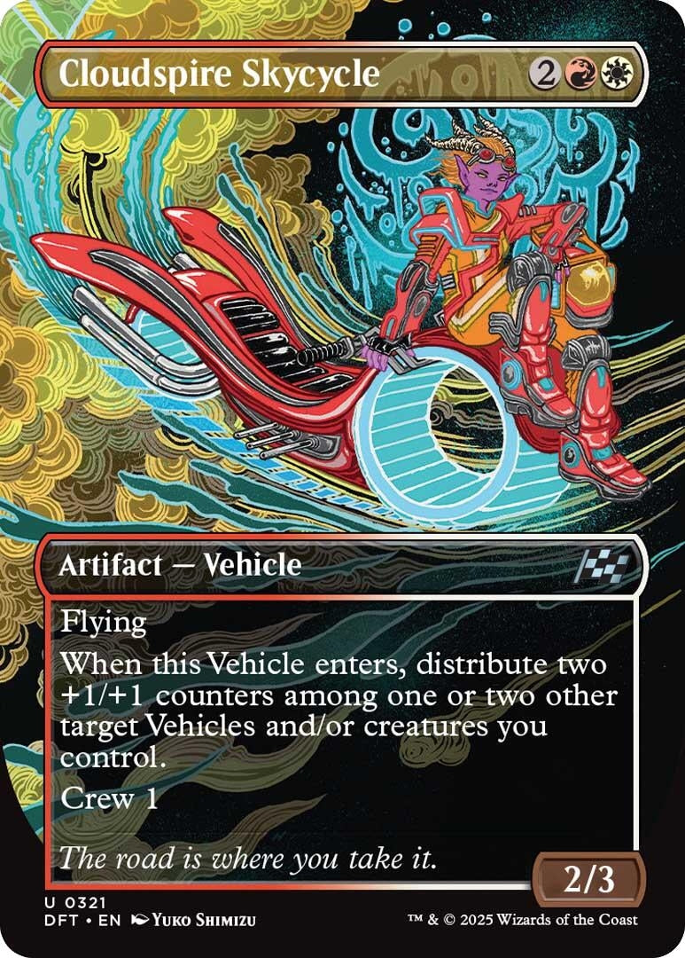 Image for Cloudspire Skycycle (Borderless) (321) [Aetherdrift] - Magic: The Gathering