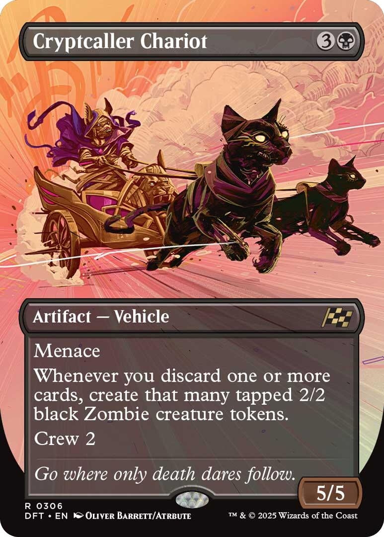 Image for Cryptcaller Chariot (Borderless) (306) [Aetherdrift] - Magic: The Gathering