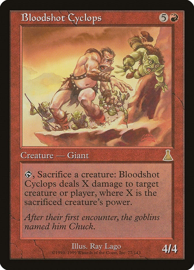 Image for Bloodshot Cyclops (77) [Urza's Destiny] - Magic: The Gathering