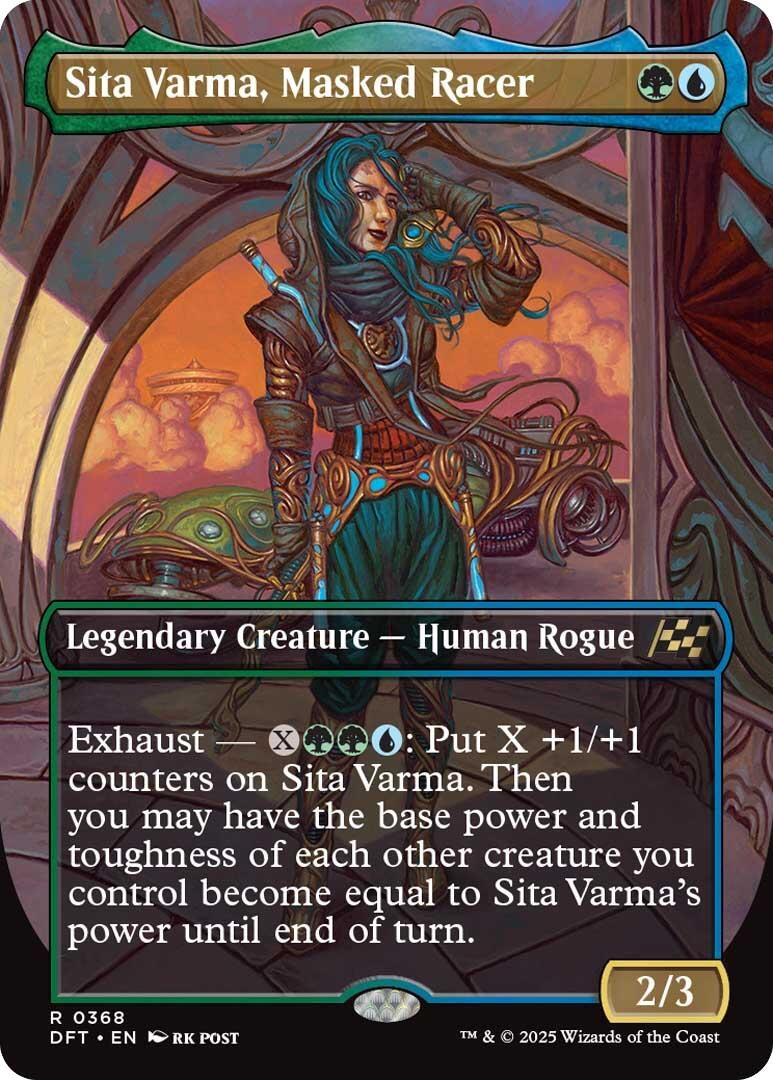 Image for Sita Varma, Masked Racer (Borderless) (368) [Aetherdrift] - Magic: The Gathering