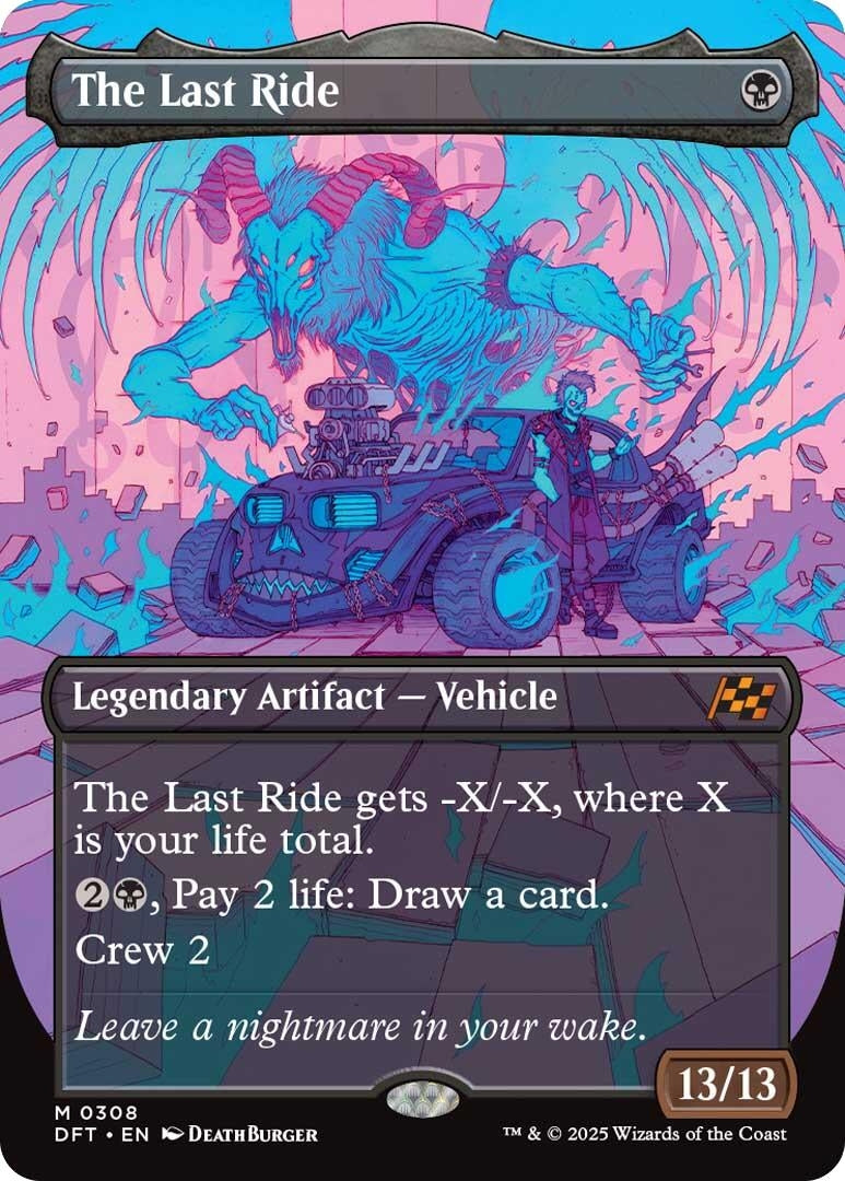 Image for The Last Ride (Borderless) (308) [Aetherdrift] - Magic: The Gathering