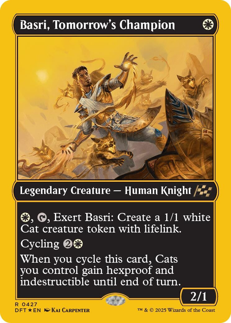 Image for Basri, Tomorrow's Champion (First-Place Foil) (427) [Aetherdrift] - Magic: The Gathering