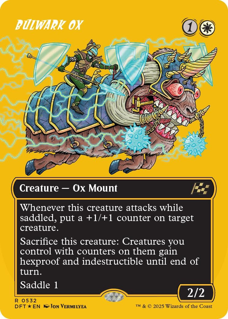 Image for Bulwark Ox (Borderless) (First-Place Foil) (532) [Aetherdrift] - Magic: The Gathering