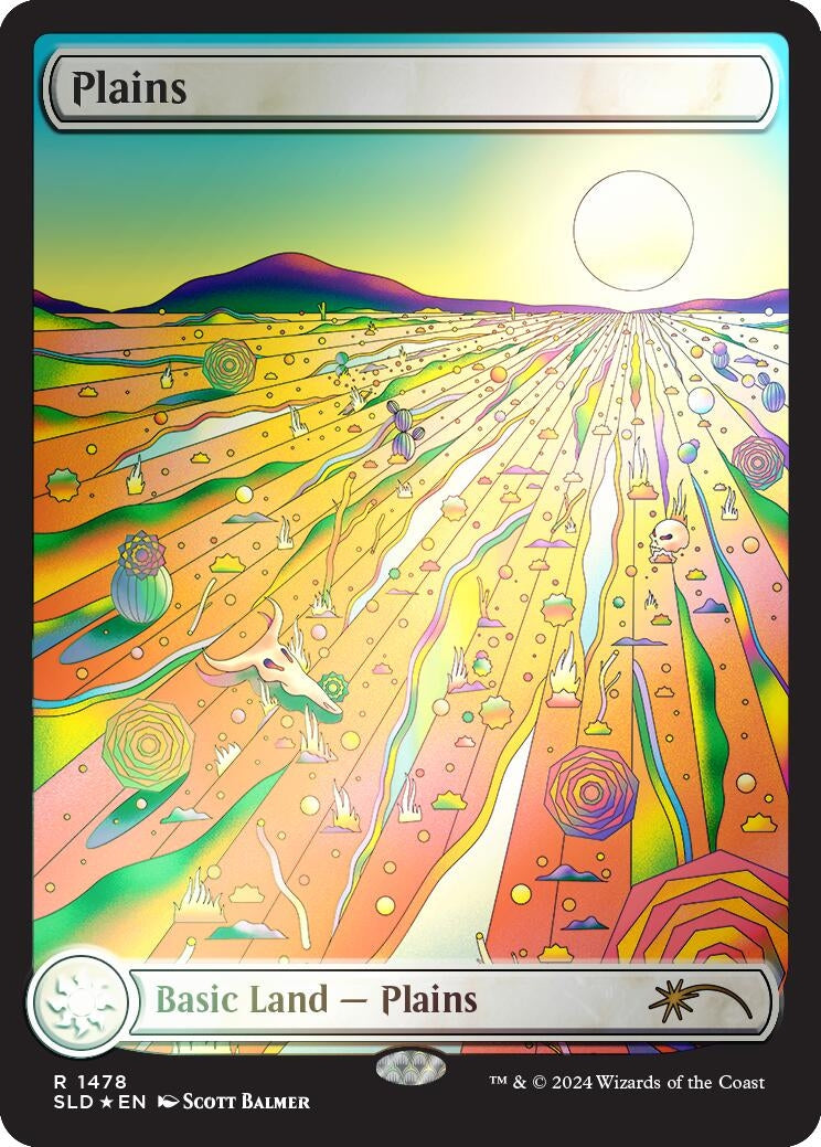 Image for Plains (1478) (Rainbow Foil) (1478) [Secret Lair Drop Series] - Magic: The Gathering