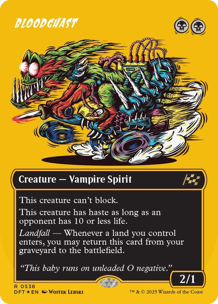 Image for Bloodghast (Borderless) (First-Place Foil) (536) [Aetherdrift] - Magic: The Gathering