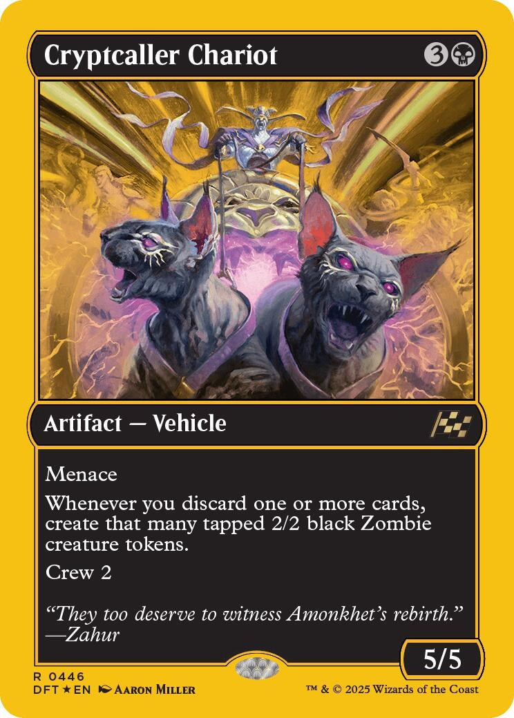 Image for Cryptcaller Chariot (First-Place Foil) (446) [Aetherdrift] - Magic: The Gathering