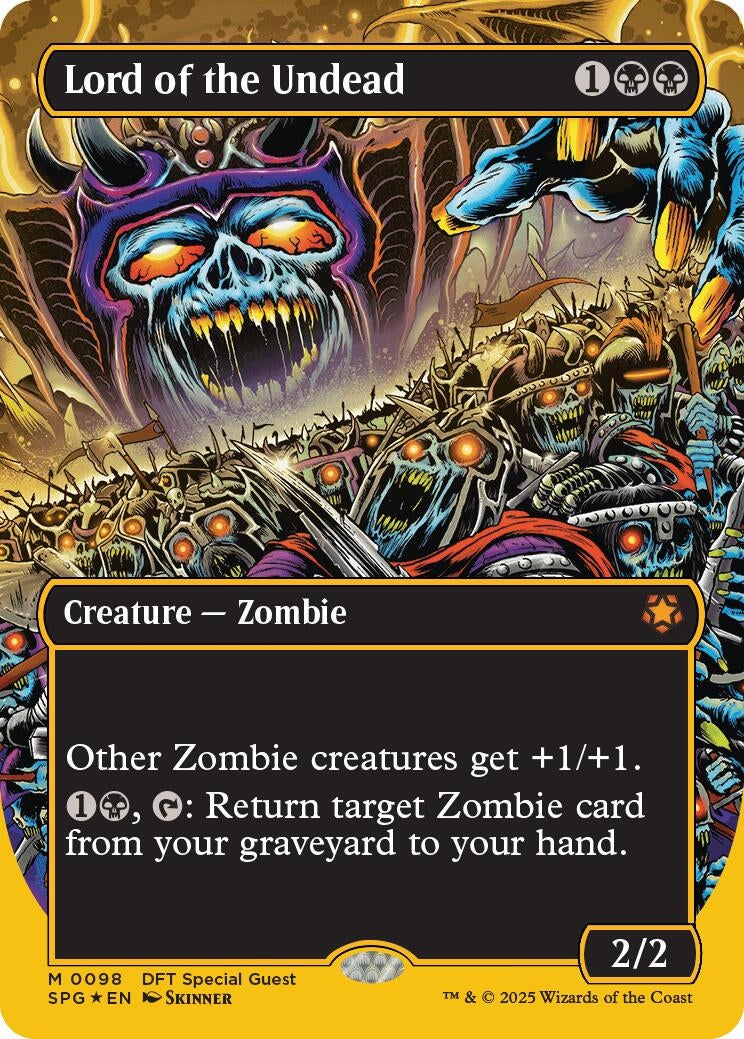 Image for Lord of the Undead (Borderless) (First-Place Foil) (98) [Special Guests] - Magic: The Gathering