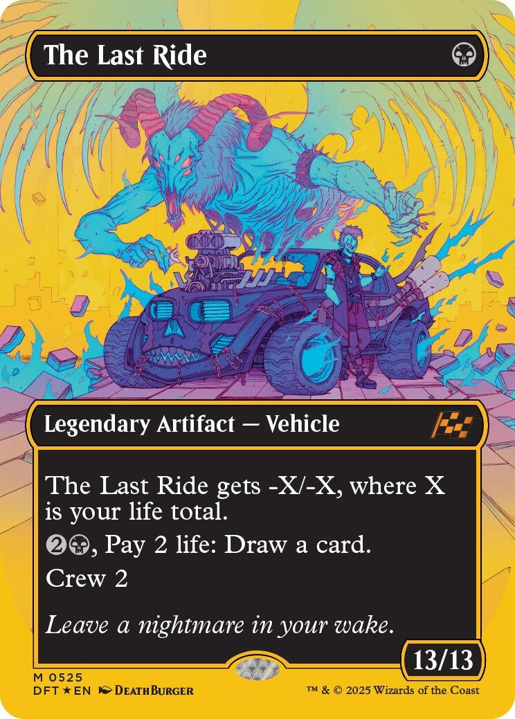 Image for The Last Ride (Borderless) (First-Place Foil) (525) [Aetherdrift] - Magic: The Gathering