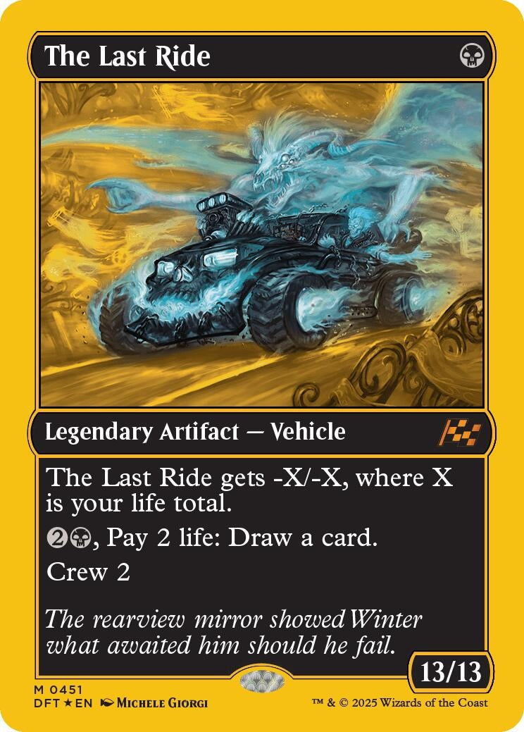Image for The Last Ride (First-Place Foil) (451) [Aetherdrift] - Magic: The Gathering