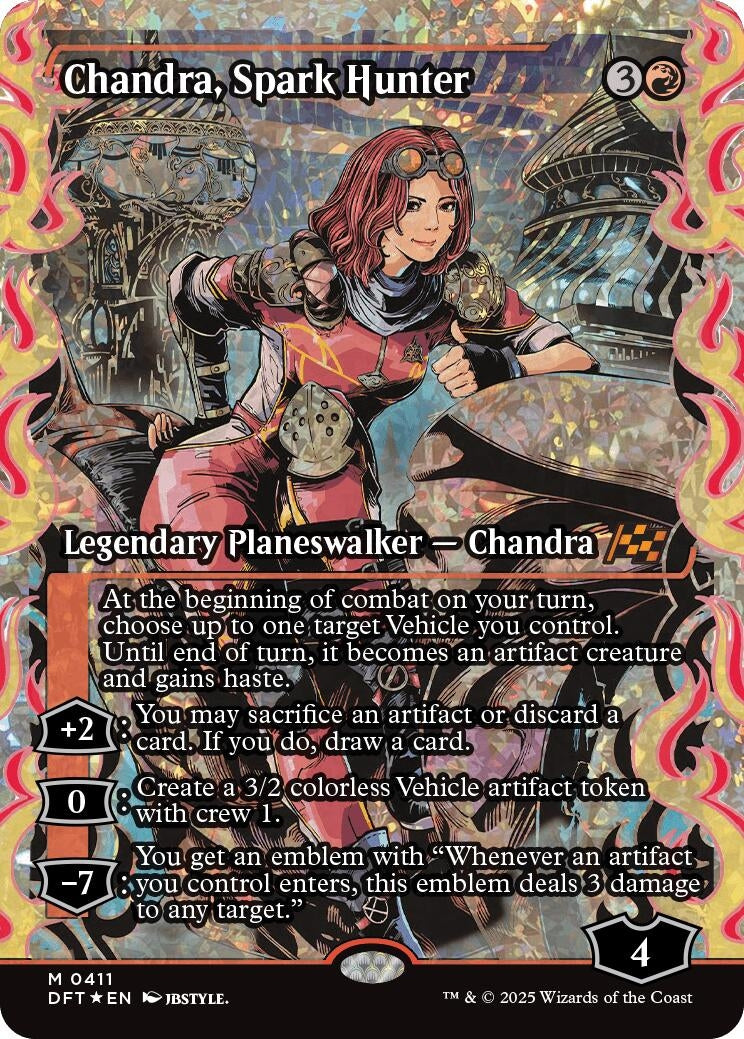Image for Chandra, Spark Hunter (Showcase) (Fracture Foil) (411) [Aetherdrift] - Magic: The Gathering
