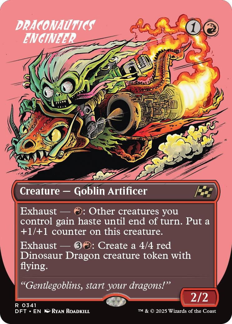 Image for Draconautics Engineer (Borderless) (341) [Aetherdrift] - Magic: The Gathering