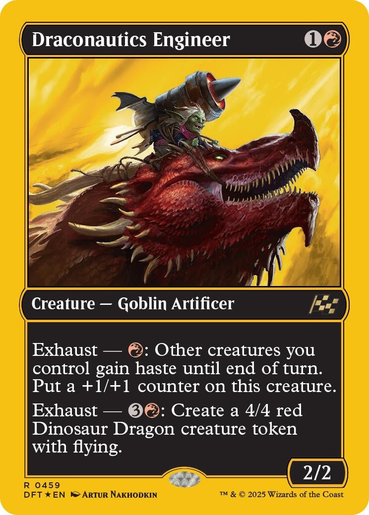 Image for Draconautics Engineer (First-Place Foil) (459) [Aetherdrift] - Magic: The Gathering