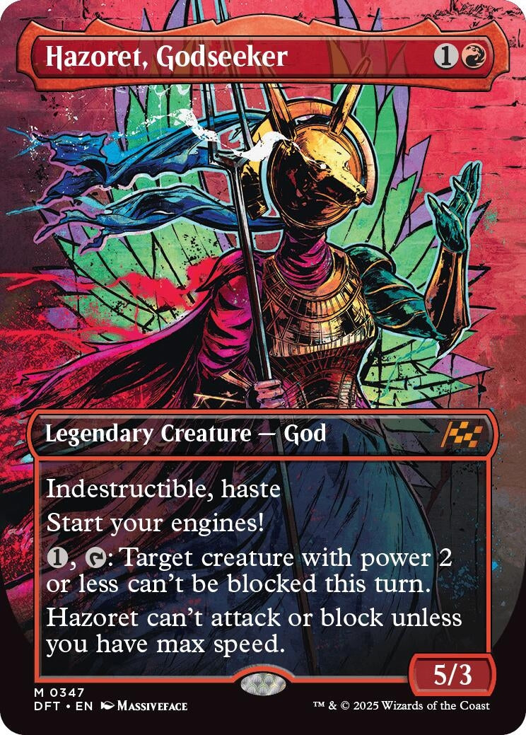 Image for Hazoret, Godseeker (Borderless) (347) [Aetherdrift] - Magic: The Gathering