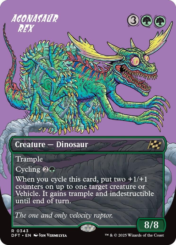 Image for Agonasaur Rex (Borderless) (343) [Aetherdrift] - Magic: The Gathering
