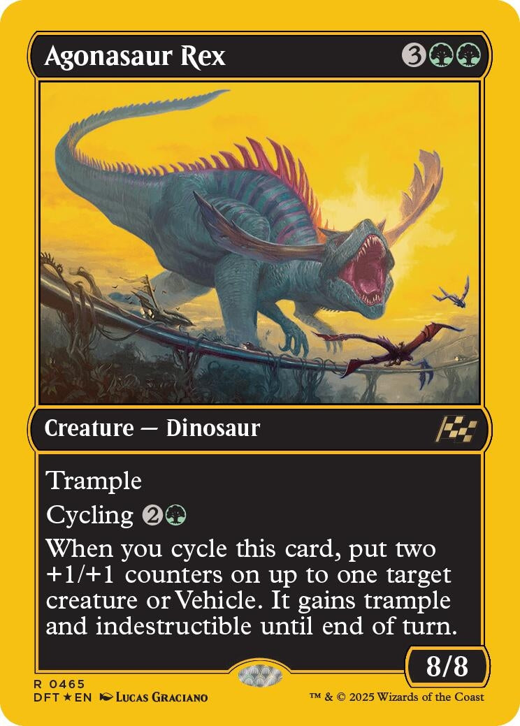 Image for Agonasaur Rex (First-Place Foil) (465) [Aetherdrift] - Magic: The Gathering