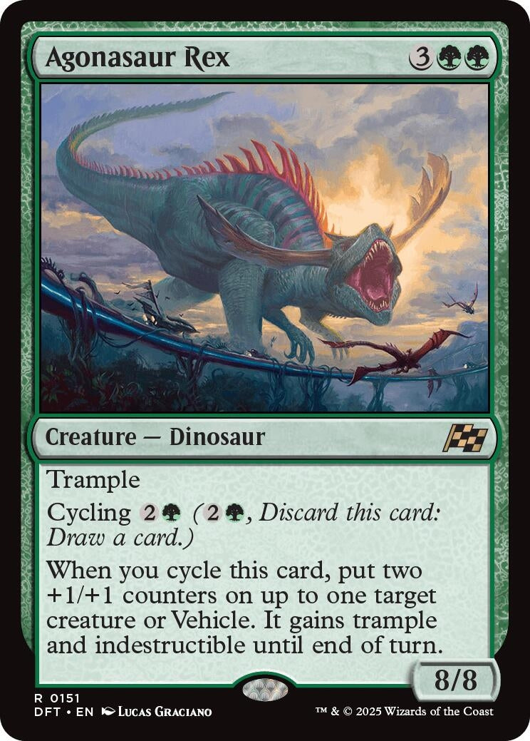 Image for Agonasaur Rex (151) [Aetherdrift] - Magic: The Gathering