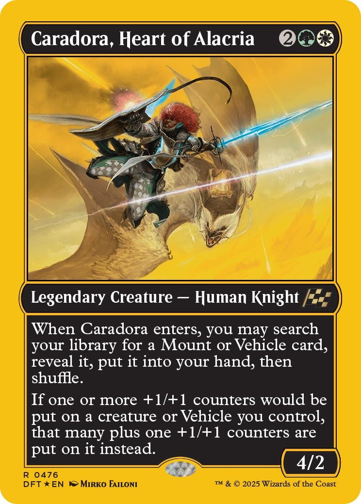 Image for Caradora, Heart of Alacria (First-Place Foil) (476) [Aetherdrift] - Magic: The Gathering