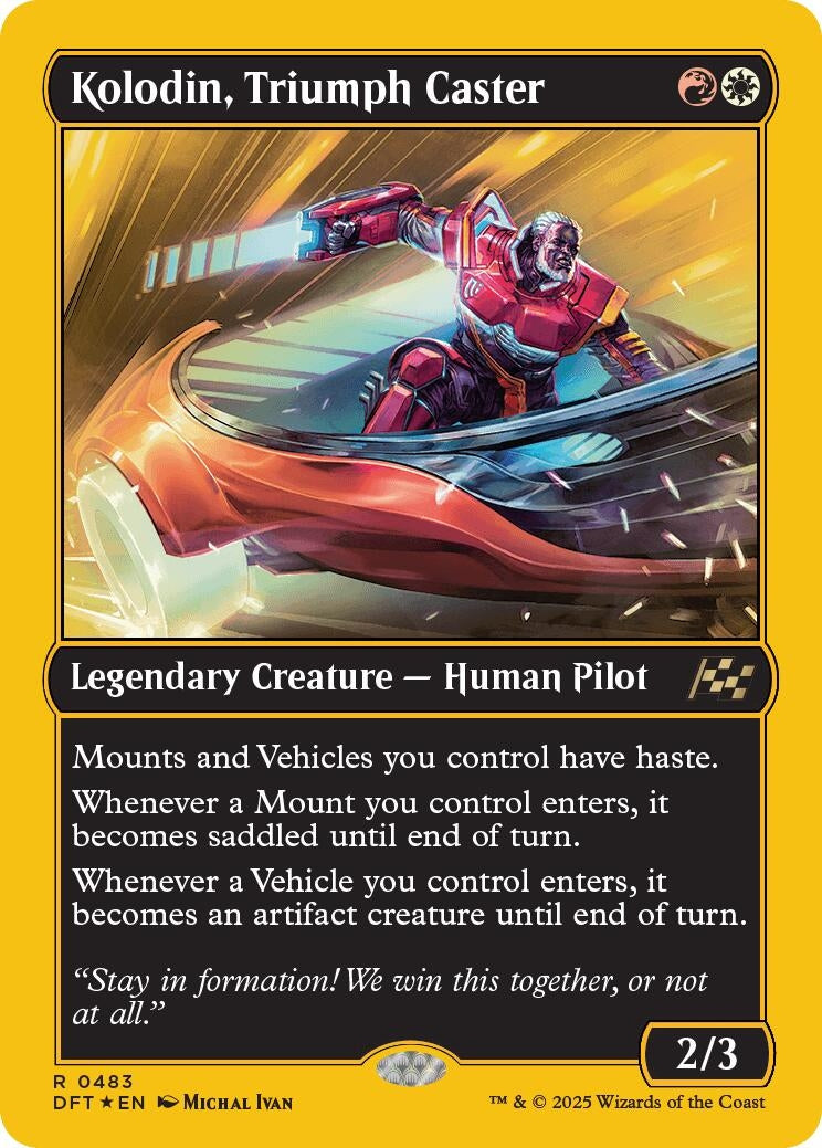 Image for Kolodin, Triumph Caster (First-Place Foil) (483) [Aetherdrift] - Magic: The Gathering