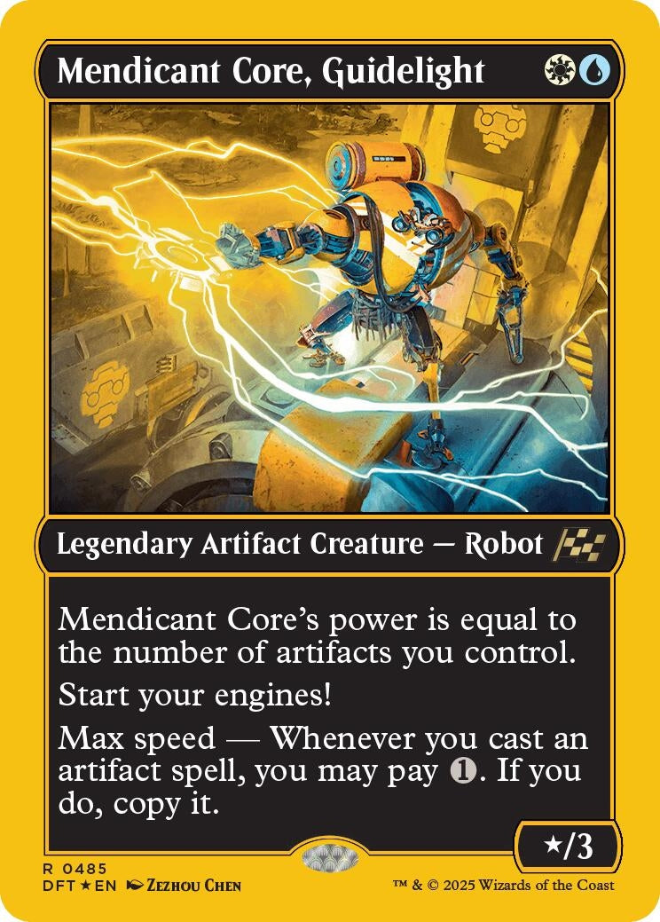 Image for Mendicant Core, Guidelight (First-Place Foil) (485) [Aetherdrift] - Magic: The Gathering