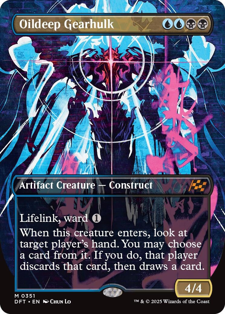 Image for Oildeep Gearhulk (Borderless) (351) [Aetherdrift] - Magic: The Gathering