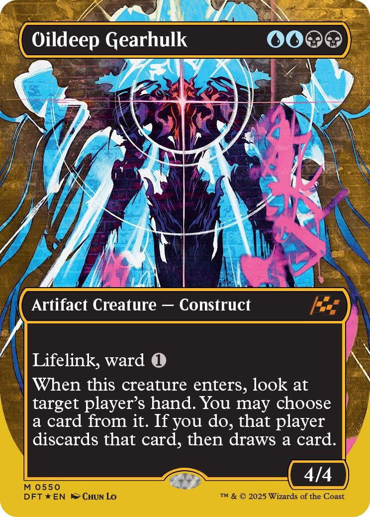 Image for Oildeep Gearhulk (Borderless) (First-Place Foil) (550) [Aetherdrift] - Magic: The Gathering