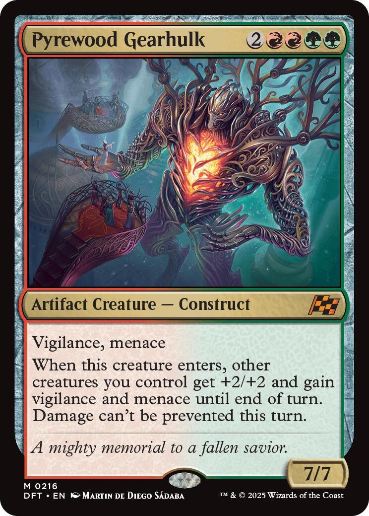 Image for Pyrewood Gearhulk (216) [Aetherdrift] - Magic: The Gathering