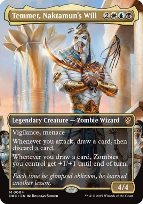 Image for Temmet, Naktamun's Will (Borderless) (4) [Aetherdrift] - Magic: The Gathering